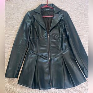 Small AKIRA tight black zip up corset jacket